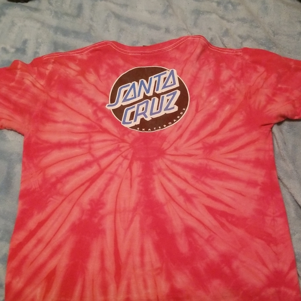 Santa Cruz Other Dot Red Spider Dye T-Shirt